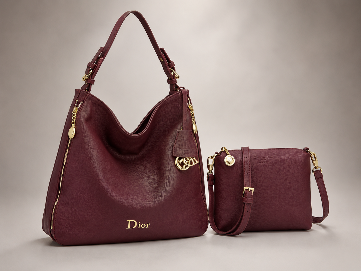 Dior Hobo Bag Set RED