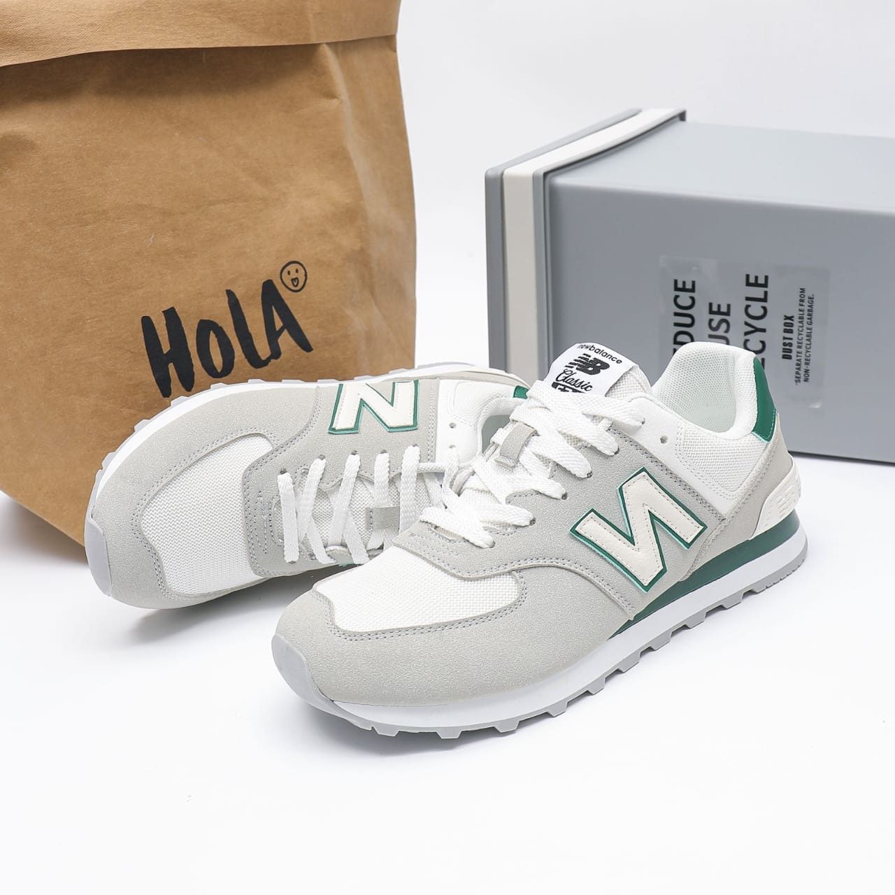 New Balance 574 – “Sea Salt Green” Colorway