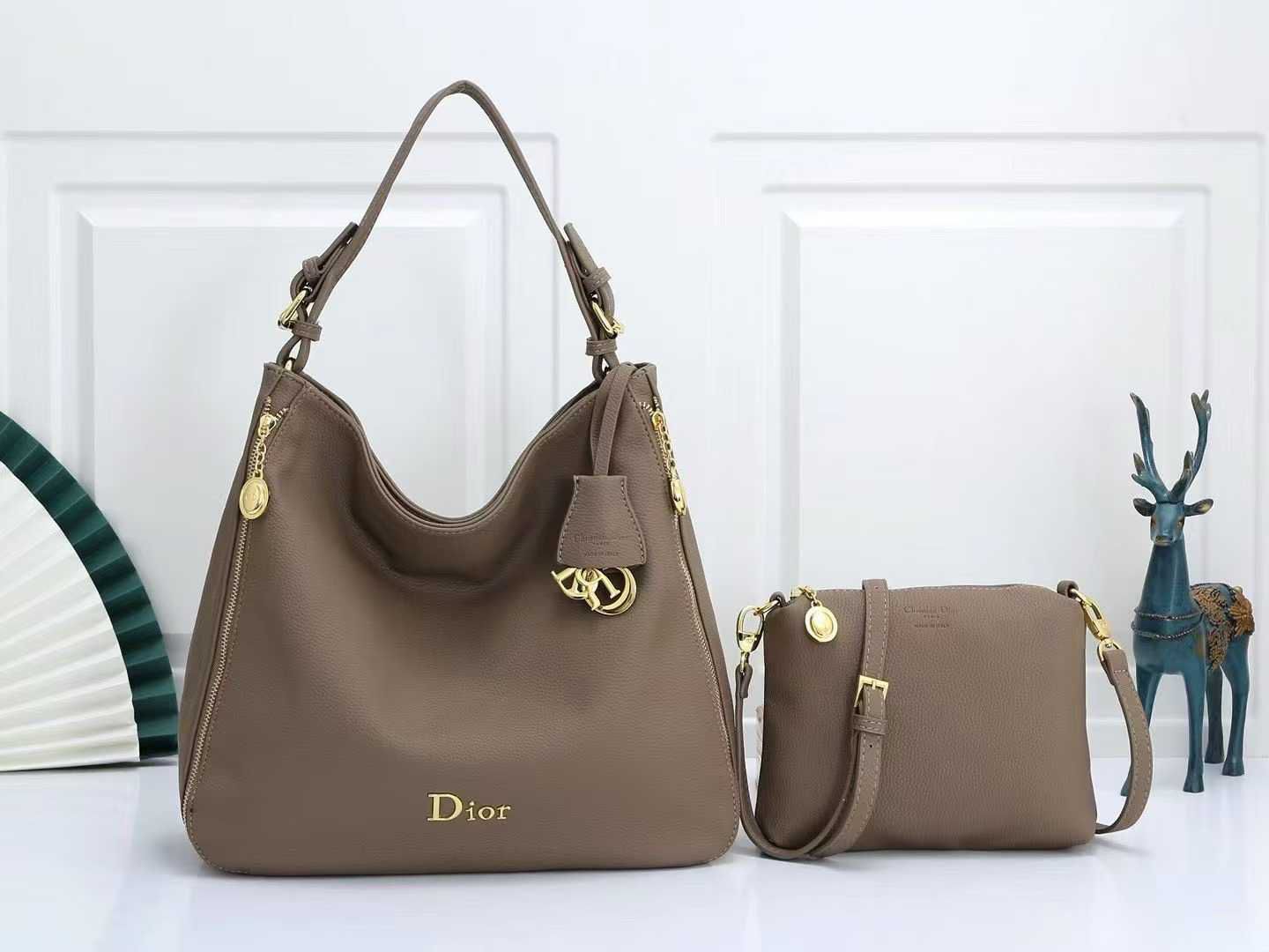 Dior Hobo Bag Set BROWN